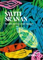 Boek "Switi Sranan - De rijke Surinaamse keuken" met een kleurrijke, abstracte illustratie van bladeren en de naam "Noni Koiman".