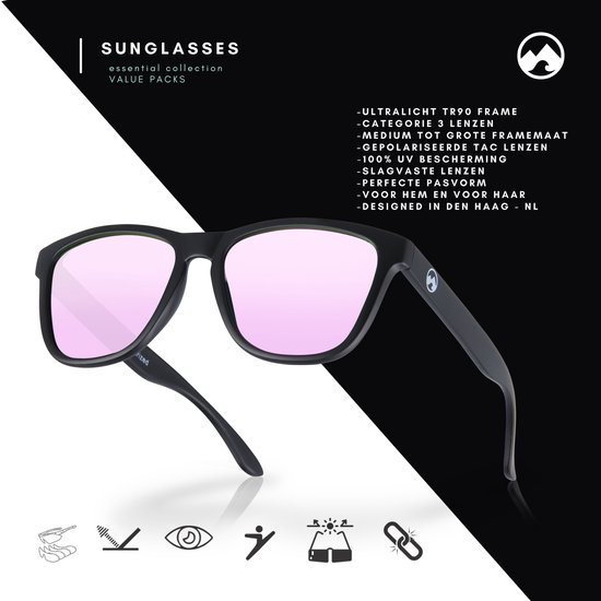 MowMow 3-pack Zonnebril - Gepolariseerd - Heren - Dames - ZEUS collection van MowMow — afbeelding 3