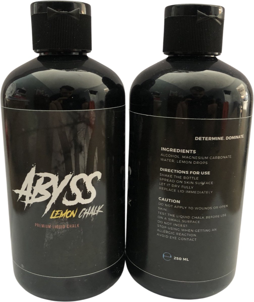 Abyss - MENTHOL / LEMON - Liquid Chalk - 250ml- Vloeibaar Magnesium -  Powerliften -... | bol.com