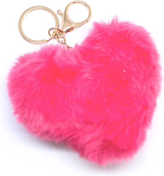 Teddybeer sleutelhanger - pluche sleutelhanger, pluche dier