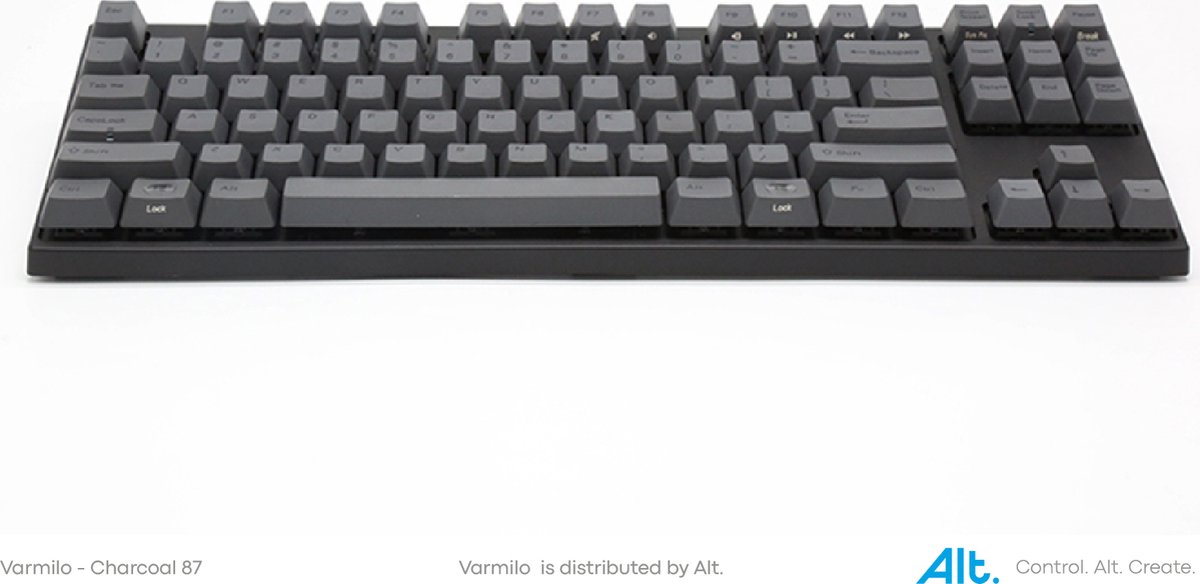 Varmilo VEA87 Charcoal TKL Mechanisch Toetsenbord – Cherry MX Silent Red – US International - ANSI