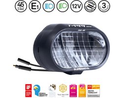 Supernova M99 Mini Pro-45 zwart – Fietslamp met 1300 Lumen
