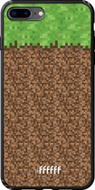 iPhone 7 Plus Hoesje TPU Case - Minecraft - Grass #ffffff