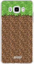 Samsung Galaxy J5 (2016) Hoesje Transparant TPU Case - Minecraft - Grass #ffffff