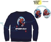 Marvel Spiderman sweater donkerblauw maat 98/104