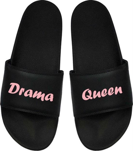 Cadeau Sint - Cadeau Kerst - Cadeau Meisje - Drama Queen - Cadeau Badslippers - Badslippers Dames 37