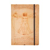 Softcover notitieboekje, A5,  Leonardo Da Vinci, Mens van Vitruvius