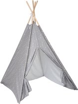 Atmosphera Kinder-tipi tipi wigwam polyester - Speeltent - H160 cm - Speeltent - Donkergrijs