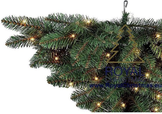 Royal Christmas® - Hang - Plafond Kunstkerstboom op de kop - 70 LED Lampjes  - 120 cm | bol.com