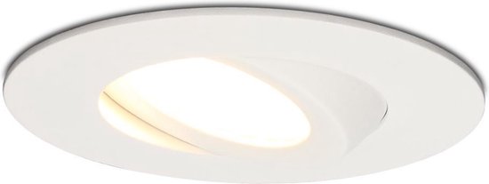 Set van 6 stuks LED Napels IP65 8 Watt 2700K dimbaar 360° kantelbaar wit | bol.com