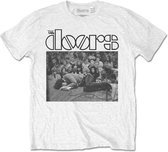 The Doors - Jim On Floor Heren T-shirt - S - Wit