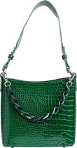 HVISK Amble Croco Small Handtas - Groen