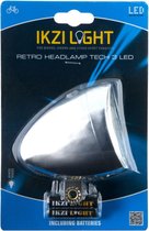 koplamp Retro led batterijen zilver