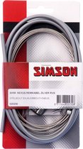 remkabel set Nexus rollerbrake 2250/1700 mm grijs /zilver