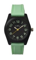 Smarty Young - Horloge met siliconen polsband - Mint groen / Zwart