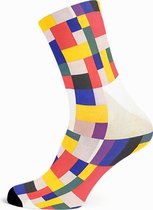 Painted Socks Doesburg - Sokken met Kunst print - Bamboe - One Size - Kunstkado