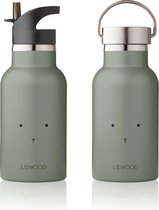 Liewood - Anker Water Bottle 350ml Rabbit faune green