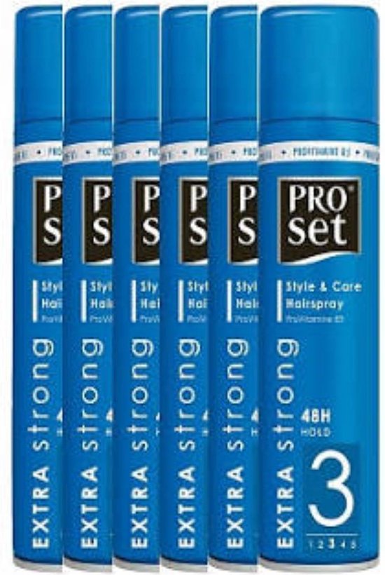 Proset Hairspray / Haarlak– Extra Strong - Voordeelverpakking 6 x 300 ML