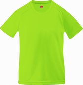Fruit Of The Loom Kinder Unisex Performance Sportskleding T-shirt (Lime)