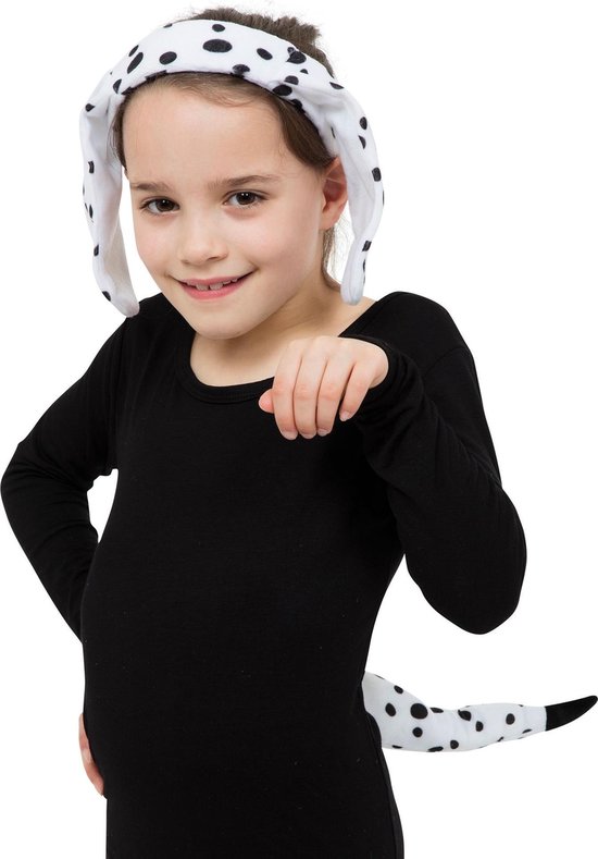 U-Goforst 5PCS Puppy Dog Ears Costume Set Floppy Headband Nose Tail Bowtie Paw for Adult Halloween Cosplay Accessories