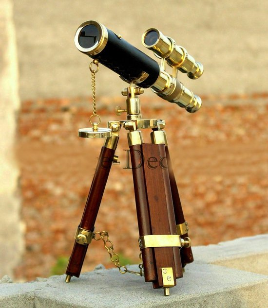 Telescoop / verrekijker op statief | antiek | vintage | maritiem | zeevaart  | nautisch... | bol.com