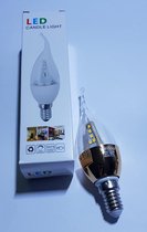 LED  Kaars lamp 3watt E14 fitting warm wit 3000k