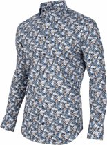 Overhemd Florando Print Navy Blauw (110205002 - 699007)