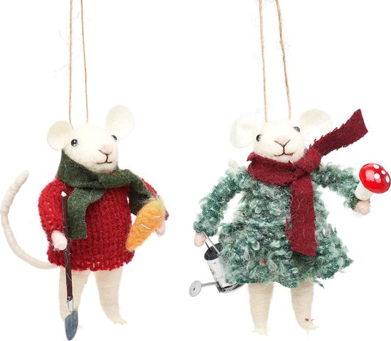 Kersthanger muizen vilt decoratie | bol.com