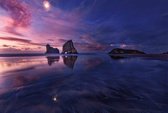 Fotobehang - Bay at Sunset 384x260cm - Vliesbehang