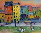 Wassily Kandinsky - Houses of Munich Kunstdruk 53x43c