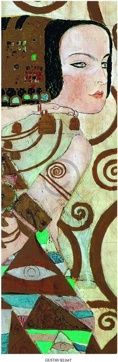 PGM Kunstdruk Gustav Klimt - L'attesa 20x50cm Divers