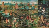 Kunstdruk Hieronymus Bosch - Garden of earthly Delight 116x67cm
