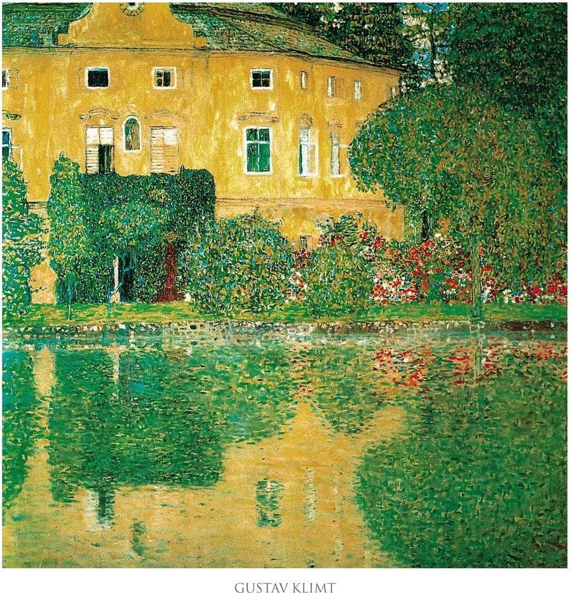 PGM Kunstdruk Gustav Klimt - Schlosskammer on Attersee 70x70cm Divers
