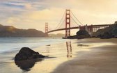 Fotobehang - Golden Gate 400x250cm - Vliesbehang