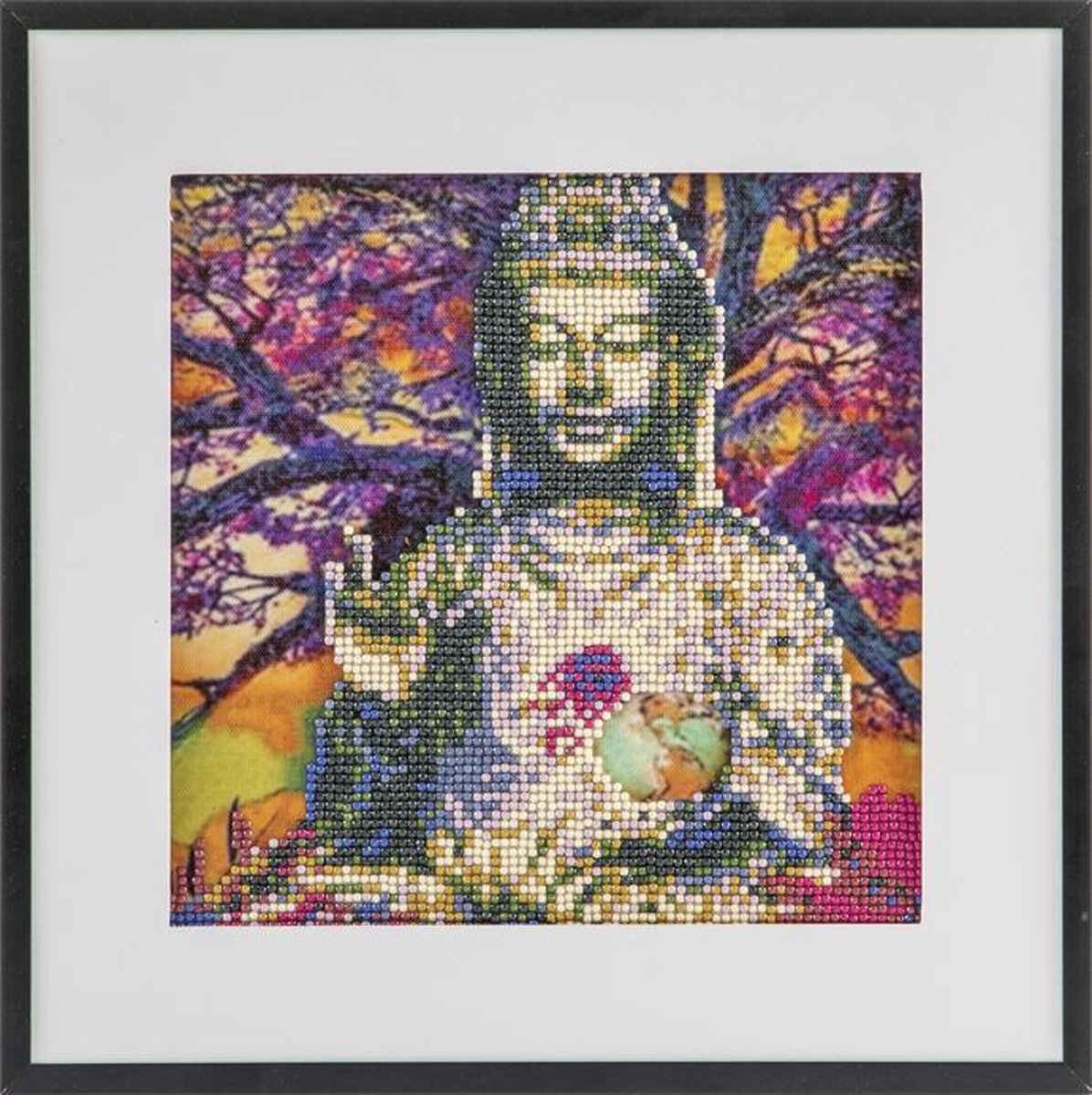 Diamond painting | Buddha | Afmeting: 30 x 30 CM | Inclusief diamond painting pen | Diamond painting volwassenen