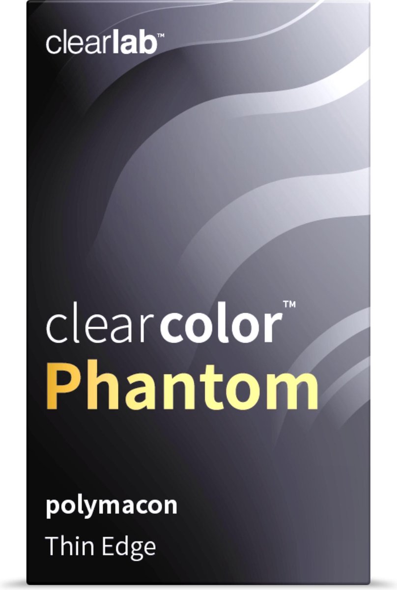0.00 - Clearcolor™ Phantom Lestat - 2 pack - Maandlenzen - Partylenzen / Verkleden / Kleurlenzen - Lestat