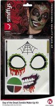 Smiffys - Day Of The Dead Zombie Kostuum Make-up Kit - Multicolours