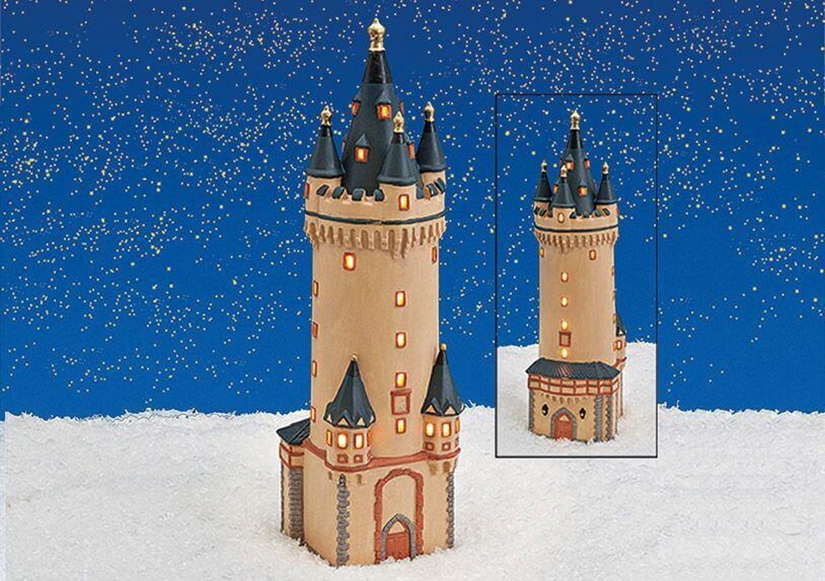 Vuurtoren Antieke kerst decoratie kerst versiering (33 cm) bol