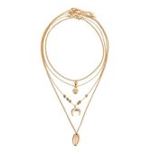 CHARO Gaia Bohemian Dames Ketting - Goud