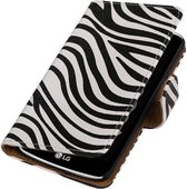 Wicked Narwal | Zebra bookstyle / book case/ wallet case Hoes voor LG K5 Wit