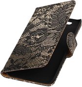 Wicked Narwal | Lace bookstyle / book case/ wallet case Hoes voor Huawei Nexus 6P Zwart
