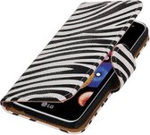 Wicked Narwal | Zebra bookstyle / book case/ wallet case Hoes voor LG K4 Wit