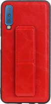 Wicked Narwal | Grip Stand Hardcase Backcover voor Samsung Samsung Galaxy A7 (2018) Rood