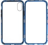 Wicked Narwal | Magnetic Back Cover voor iPhone XS Blauw - Transparant