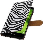 Wicked Narwal | Zebra bookstyle / book case/ wallet case Hoes voor Huawei Nova 2 Plus Wit