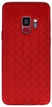 Wicked Narwal | Geweven TPU Siliconen Case voor Samsung Galaxy S9 Rood