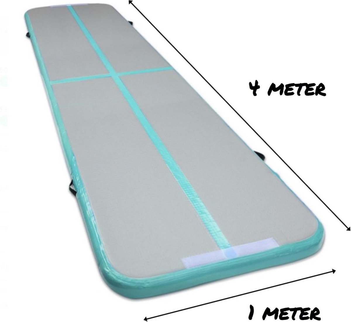 AirTrack Advanced XL - Turnmat - Gymnastiek mat | 4 meter | Mintgroen |  Voor binnen en... | bol.com