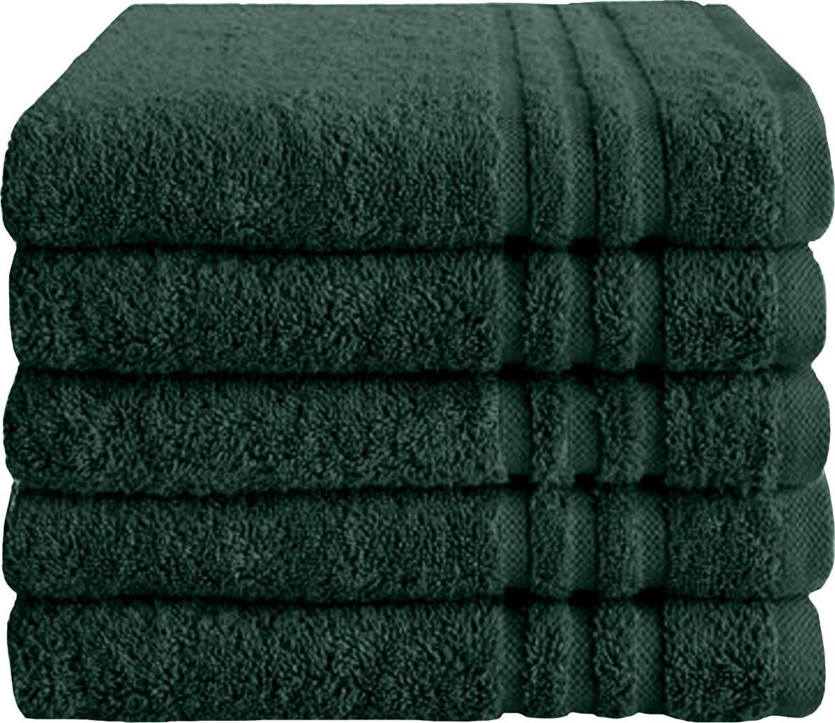 Byrklund Bath Basics Set Donker Groen - 5 handdoeken 50x100cm - BYRKLUND