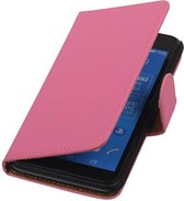 Wicked Narwal | bookstyle / book case/ wallet case Hoes voor sony Xperia E4g Roze