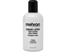 Mehron Liquid Latex | Vloeibaar Latex - transparant - 270 ml